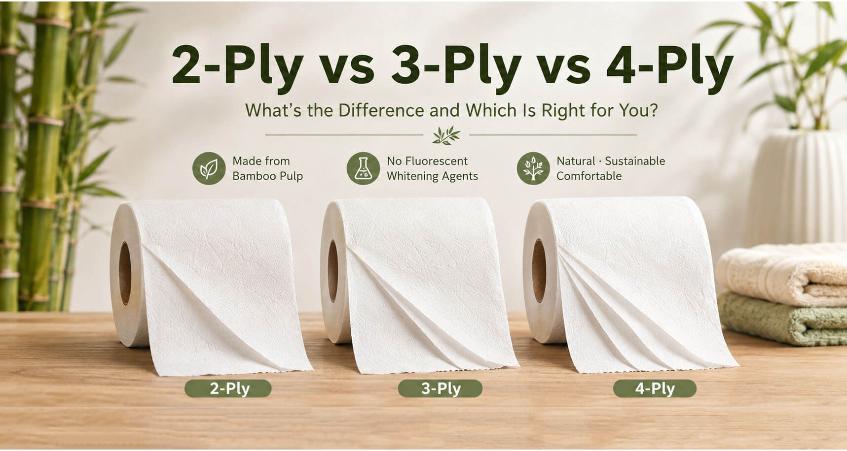 2-Ply vs 3-Ply vs 4-Ply Toilet Paper: What’s the Difference?