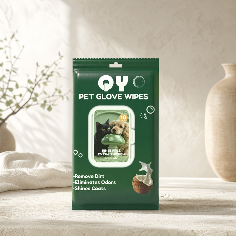 Qingya pet cleaning glove wipes
