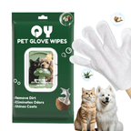 pet glove wipes 10 packs rinse free extra thick design remove dirt eliminates odors shines coats