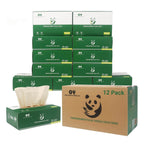 12 boxes bamboo facial tissue premium natural bamboo pulp unbleached