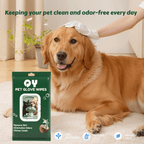 pet glove wipes daily cleaning rinse free extra thick design alcohol free paraben free moistened