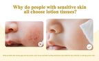 why people with sensitive skin choose lotion tissues infused with glycerin and protein lasting hydration for dry irritated allergy-prone skin