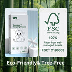 bamboo hanging tissues FSC certified 1380 sheets eco-friendly tree-free from well-managed forests FSC C196653
