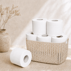 Qingya 18-roll white toilet paper