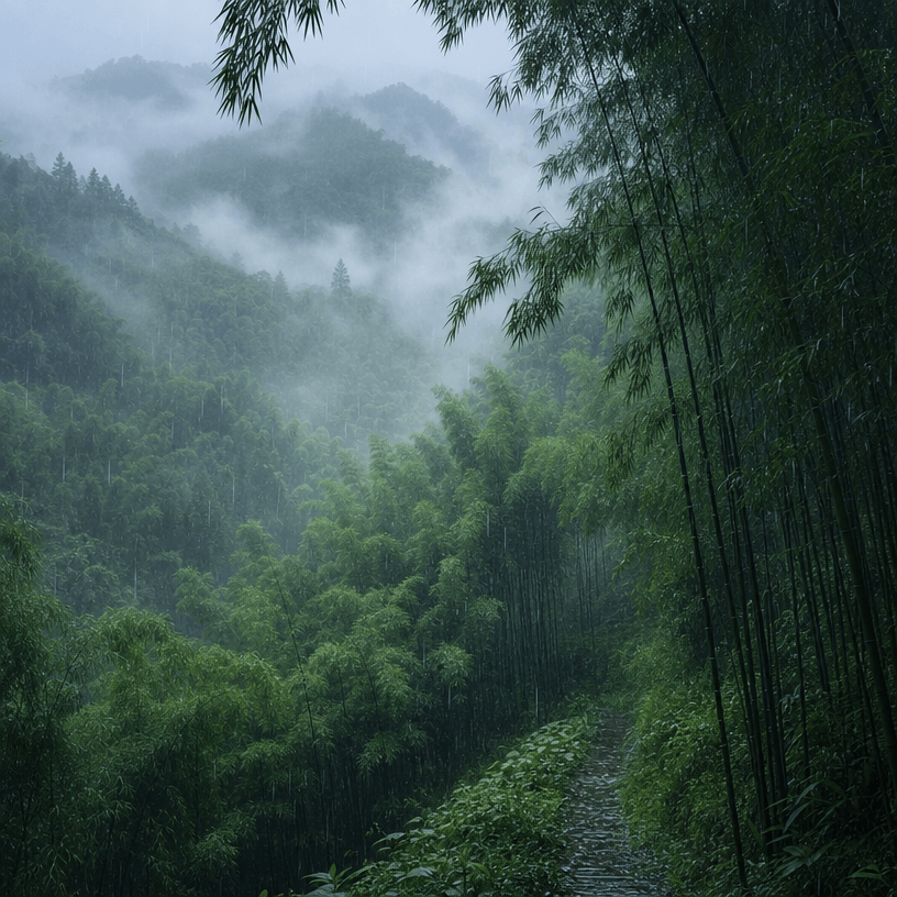 Ya'an Sichuan bamboo forest - homeland of giant pandas and Qingya Paper