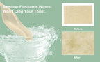 bamboo flushable wipes won't clog toilet before and after comparison dissolves in water septic safe