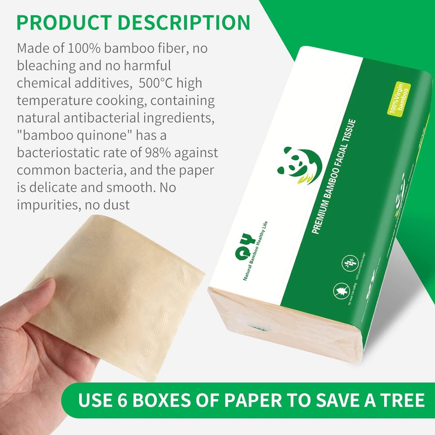 bamboo_tissue_100_bamboo_fiber_no_bleaching_500_C_high_temperature_cooking_98_ antibacteriostatic_rate_use_6_boxes_to_save_a_tree