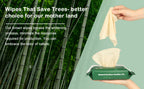 bamboo wipes save trees bypass whitening process minimize resources embrace natural color eco-friendly sustainable