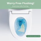 flushable bamboo wipes break down after flushing worry free flush only one wipe at a time septic safe