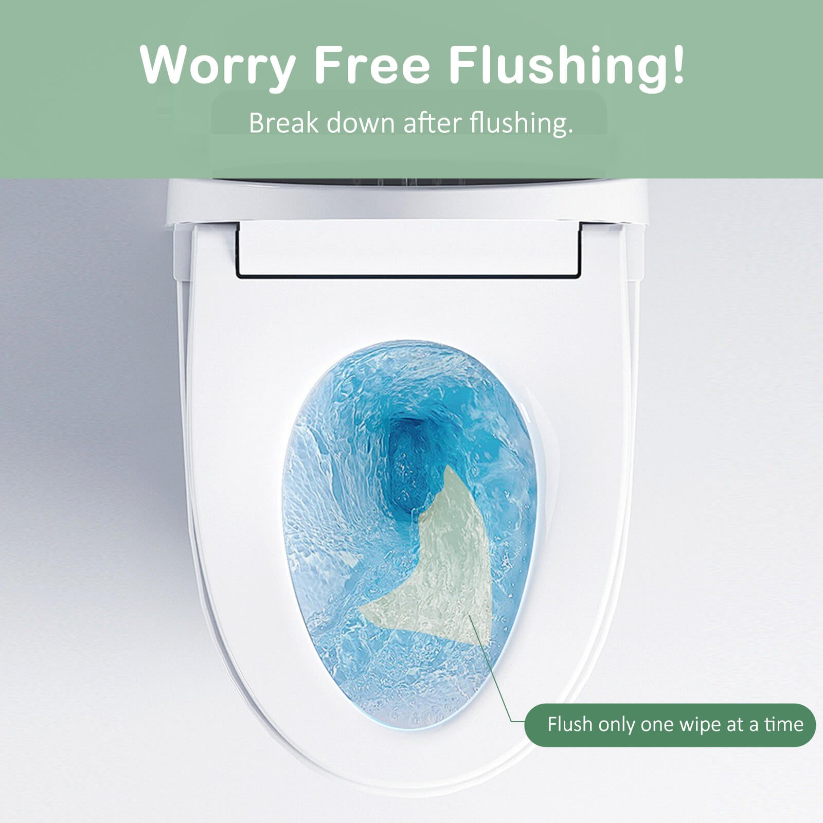 flushable bamboo wipes break down after flushing worry free flush only one wipe at a time septic safe