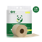 Tree-Free Bamboo Toilet Paper | 18 Rolls | Fast Dissolving | Qingya